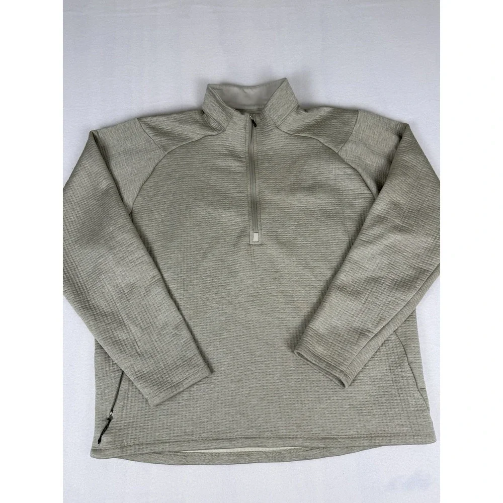 Pebble Beach Performance 1/4 Zip Long Sleeve Pullover‎ Mens XL Grey Gray